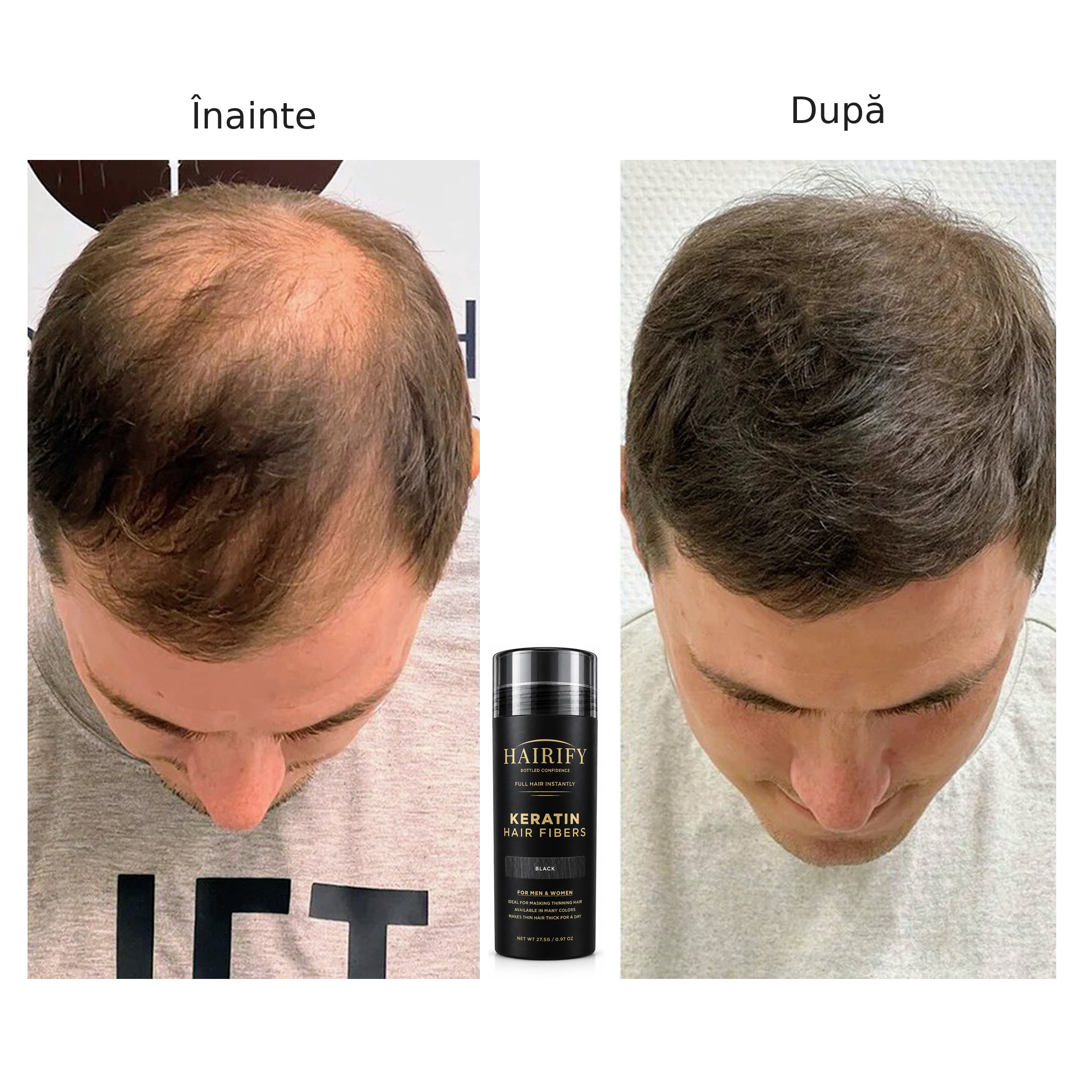 Hairify: fibre de păr pentru zilele în care nu vrei să te mai gândești la scalpul vizibil